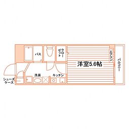 KATSURAGIVilleC 1Kの間取図画像