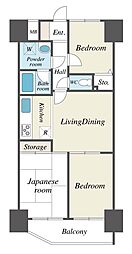 ベルフォーレ 1階3DKの間取り