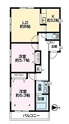 間取図画像 2LDK