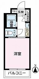 サンM 1Kの間取図画像