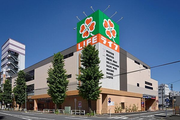 現地から812m　現地から徒歩10分　ライフ 市川国分店　千葉県市川市国分2-13-16