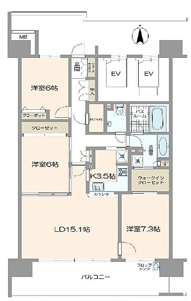 間取りを拡大表示