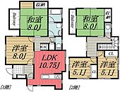 印旛郡栄町安食台3丁目 2階建 築39年のイメージ