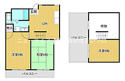 京阪本線 古川橋駅 徒歩22分の賃貸マンション 7階3LDKの間取り