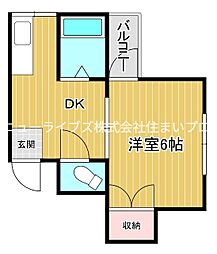間取図画像 1DK