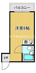 天正ビル ワンルームの間取図画像