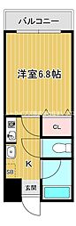 サンバレイアットタカミヤ 1Kの間取図画像