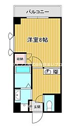 サンフレンドユー 1Kの間取図画像