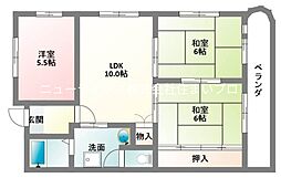 グラシエール門真 3LDKの間取図画像