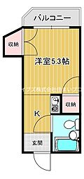 レジデンス門真 1Kの間取図画像