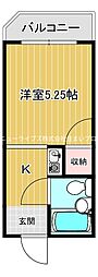 レジデンス門真 1Kの間取図画像