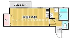 レユシール門真 ワンルームの間取図画像