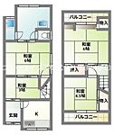 寝屋川市上神田1丁目 2階建 築57年のイメージ