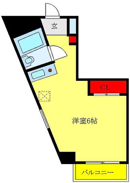 東京都板橋区清水町(賃貸マンション1R・2階・20.00㎡)の写真 その2