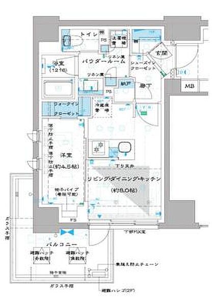 東京都板橋区中板橋(賃貸マンション1LDK・3階・35.42㎡)の写真 その2