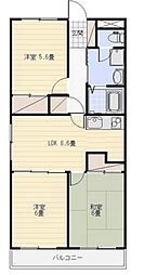 バス 遠鉄バス萩丘住宅下車 徒歩3分の賃貸マンション 3階3LDKの間取り