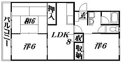 間取図画像 3DK
