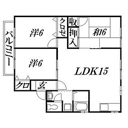 間取図画像 3LDK