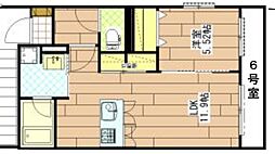 アンマリアーレ 1LDKの間取図画像
