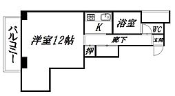 ARCADIA 1Kの間取図画像