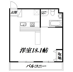 ARCO12 ワンルームの間取図画像