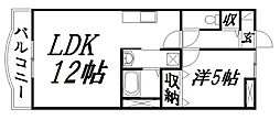 鹿谷の杜 1LDKの間取図画像