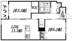ActDreamHome 2LDKの間取図画像