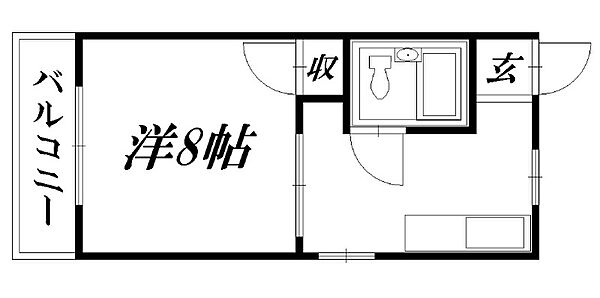 静岡県浜松市浜名区寺島(賃貸アパート1K・2階・25.90㎡)の写真 その2