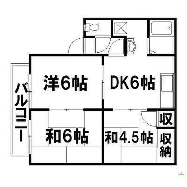静岡県浜松市中央区有玉北町(賃貸アパート3DK・1階・47.85㎡)の写真 その2