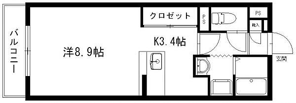 静岡県浜松市浜名区中条(賃貸マンション1K・1階・30.20㎡)の写真 その2
