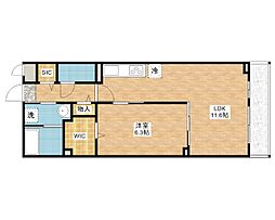 ルーチェ 2階1LDKの間取り