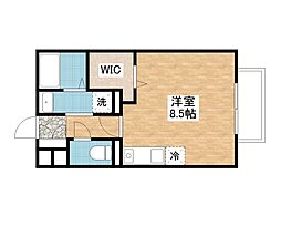 ATAGO ワンルームの間取図画像