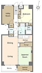 ライオンズマンション親水公園第弐 2SLDKの間取り