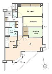 府中天神町パーク・ホームズ 3LDKの間取図画像