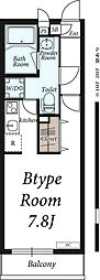 リブリ・セリシール 1Kの間取図画像