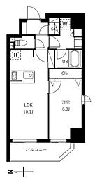 都営浅草線 蔵前駅 徒歩7分の賃貸マンション 5階1LDKの間取り