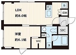 都営大江戸線 本郷三丁目駅 徒歩5分の賃貸マンション 3階1LDKの間取り