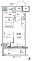 都営大江戸線 本郷三丁目駅 徒歩6分の賃貸マンション 6階1DKの間取り