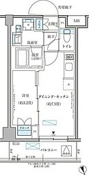 都営大江戸線 本郷三丁目駅 徒歩6分の賃貸マンション 4階1DKの間取り