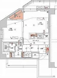 東京メトロ有楽町線 江戸川橋駅 徒歩5分の賃貸マンション 4階1LDKの間取り