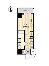 東京メトロ日比谷線 入谷駅 徒歩4分の賃貸マンション 13階1Kの間取り