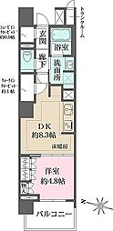 都営三田線 白山駅 徒歩5分の賃貸マンション 3階1DKの間取り