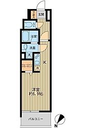 東京メトロ日比谷線 人形町駅 徒歩5分の賃貸マンション 4階1Kの間取り