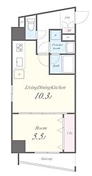 東京メトロ有楽町線 護国寺駅 徒歩4分の賃貸マンション 3階1LDKの間取り