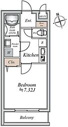 東京メトロ丸ノ内線 四谷三丁目駅 徒歩5分の賃貸マンション 5階1Kの間取り