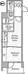 台東区元浅草4丁目マンション 1DKの間取図画像