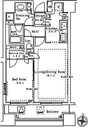 パークアクシス御茶ノ水ステージ 1LDKの間取図画像
