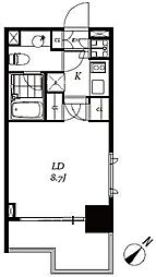チェスターコート御茶ノ水 1Kの間取図画像