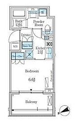ParkAxis浅草・田原町 1Kの間取図画像