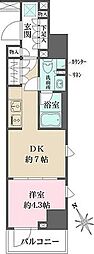 ルフォンプログレス四谷 1DKの間取図画像
